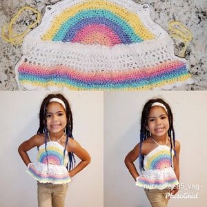 Handmade Crocheted Girls halter top